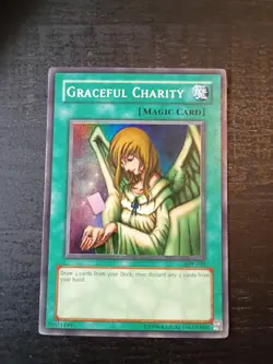 GRACEFUL CHARITY 1996 Yu-Gi-Oh Konami SDP-040 Magic Card - Image 1