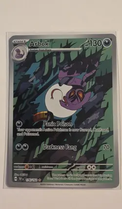 Pokemon TCG Arbok 176/162 Temporal Forces Illustration Rare Card NM Condition - Image 1