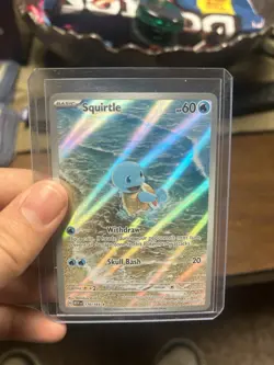 Pokemon Squirtle Holo Card TCG SV Scarlet & Violet 151 Series 170/165 - Image 2
