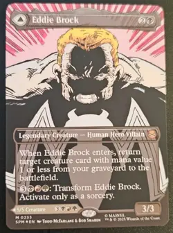 Eddie Brock / Venom (Borderless) Marvel's Spider-Man Regular Playtest Card - Image 1