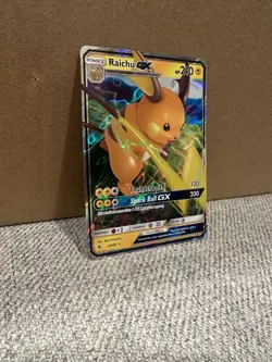 Raichu GX - 20/68 - Pokemon Hidden Fates Sun & Moon Ultra Rare Card NM - Image 3