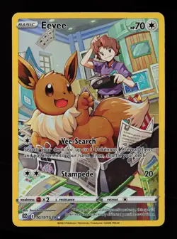 Eevee TG11/TG30 Holo Brilliant Stars Trainer Gallery Pokemon Cards - Image 1