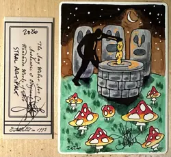 MTG ARTIST PROOF Chinese Steal Artifact AP Sketch Art Amy WEBER Magic - Image 1