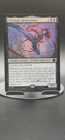 Gwenom, Remorseless Foil P Unique and Miscellaneous Promos 286 NM - Image 1