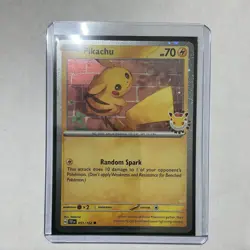 2024 Pokemon Day Pikachu 051/162 TEF Temporal Forces Cosmos Holo Promo NM - Image 1