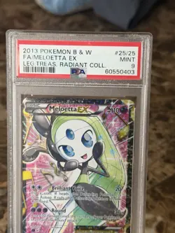 Meloetta EX RC25/RC25 Legendary Treasures Radiant Collec. Holo Pokemon PSA 9 - Image 2