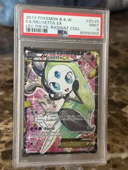 Meloetta EX RC25/RC25 Legendary Treasures Radiant Collec. Holo Pokemon PSA 9 - Image 3
