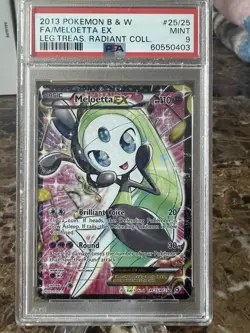 Meloetta EX RC25/RC25 Legendary Treasures Radiant Collec. Holo Pokemon PSA 9 - Image 5