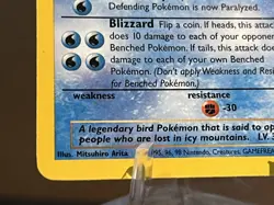 1999 Pokemon Articuno 17/62 Fossil Rare - Image 5