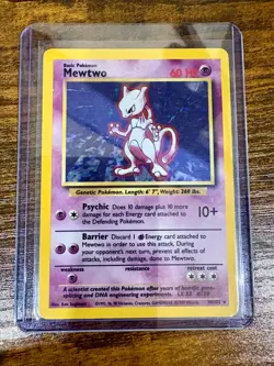 Mewtwo Holo Base Set 10/102 LP - Pokemon TCG - Image 1