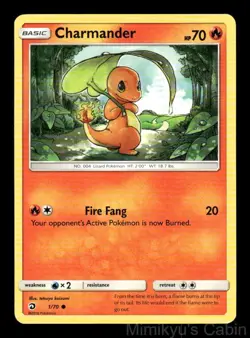 CHARMANDER 1/70 COMMON DRAGON MAJESTY POKEMON LP - Image 1