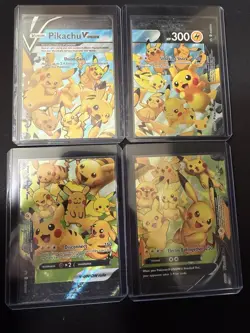 Pokemon Pikachu TCG V-Union SWSH139-142 Celebrations Promo 4 Card Set - Image 1