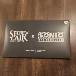 MTG Secret Lair x Sonic the Hedgehog Superdrop: Turbo Gear (Rainbow Foil) Sealed - Image 1