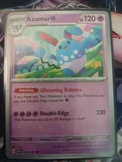 Azumarill 074/191 Uncommon Surging Sparks Pokemon Near Mint - Image 1
