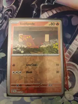 Sizzlipede 027/191 Common Surging Sparks Pokemon Reverse Holo Near Mint - Image 1