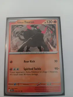 Paldean Tauros 018/191 Uncommon Surging Sparks Pokemon Near Mint - Image 1