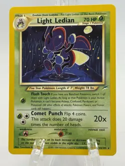Pokemon Light Ledian 24/105 Rare LP - Image 1