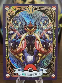 Pokemon Eif Mengka Chinese GOLD FOIL Tarot 171/588 Hit dk VI ~ Emperor Greninja - Image 1