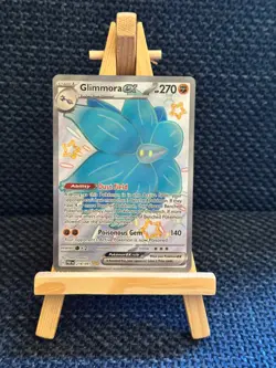 Pokemon Glimmora ex 218/091 SV: Paldean Fates Full Art Holo NM+ - Image 1