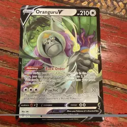 Pokemon TCG Oranguru V Sword & Shield - Astral Radiance 133/189 Holo Ultra Rare - Image 1