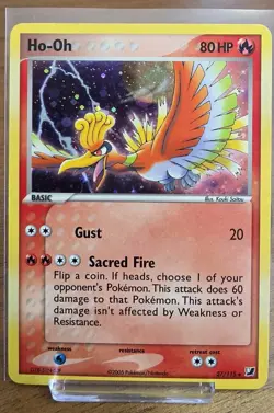Pokemon Ho-Oh 27/115 Unseen Forces Regular 2005 Moderately Played - Image 1