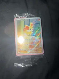 Pokemon Fennekin 080 Pokemon Center Sealed Stamped Promo | Chaos Rising - MISCUT - Image 1