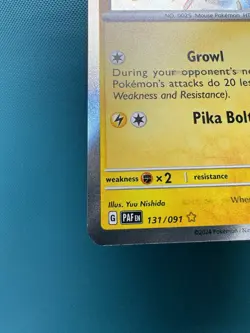 Pikachu 131/091 SV: Paldean Fates NM Pokemon 2024 - Image 4