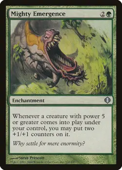 MTG Magic the Gathering 1x FOIL NM Mighty Emergence - Shards of Alara x1 - Image 1
