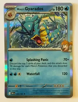 Misty's Gyarados 049/182 Rare Holo English DRI Destined Rivals Pokemon TCG NM - Image 1