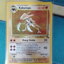The Pokemon Company Kabutops 9/62 Fossil 60 HP Holo Rare Unlimited English - Image 1