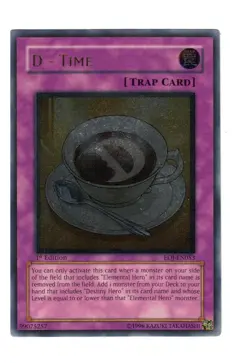 Yugioh- 1X D - Time - Ultimate - 1st Edition - EOJ-EN053 - Near Mint - Image 1