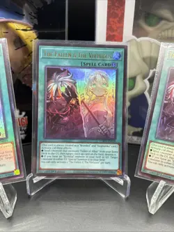 3 x YuGiOh The Fallen & The Virtuous CH01-EN019 Ultra Rare Mint 1st Ed Playset - Image 3