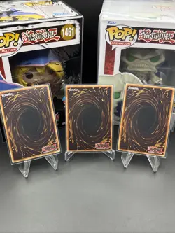 3 x YuGiOh The Fallen & The Virtuous CH01-EN019 Ultra Rare Mint 1st Ed Playset - Image 5