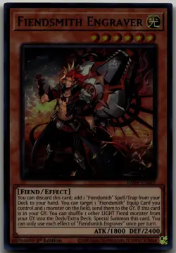 Fiendsmith Engraver (UR) Ultra Rare Quarter Century Stampede RA04-EN049 LP - Image 1