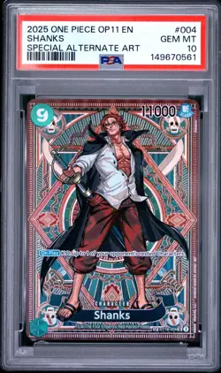 PSA 10 SHANKS ST16-004 SP OP11 A FIST OF DIVINE SPEED ENGLISH ONE PIECE 😍 - Image 1