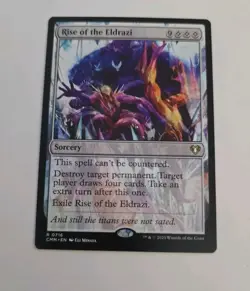 MTG Rise of the Eldrazi #716 Rare Commander Master Oval Holo Foil Stamp - Image 1
