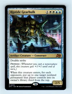 #219 2025 Aetherdrift Riptide Gearhulk Mythic - Image 1