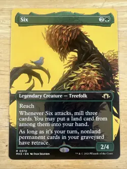 MTG - Six (Borderless) - Modern Horizons 3 - Near Mint Rare MH3 #370 Non Foil - Image 1