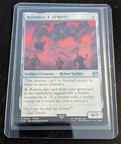 MTG- x2 Relentless X-ATM092 - Final Fantasy - Pack Fresh!! - Image 2