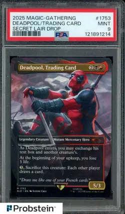 2025 Magic The Gathering Secret Lair Drop #1755 Saw in Half PSA 9 MINT - Image 1