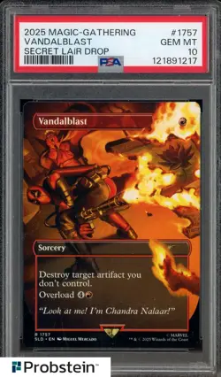 2025 Magic The Gathering Secret Lair Drop #1757 Vandalblast PSA 10 GEM MINT - Image 1