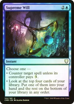 Supreme Will FOIL - Commander Legends - MTG - Uncommon - Mint/NM - Image 1