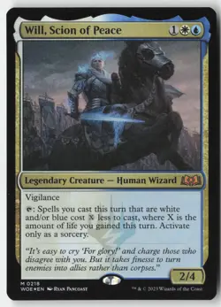 MTG - Will, Scion of Peace FOIL M Wilds of Eldraine 218 LP-NM - Image 1