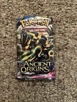 2015 Pokemon Ancient Origins Factory Sealed Booster Pack Mega Groudon Art Work - Image 1