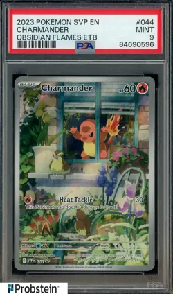 2023 Pokemon SVP E Obsidian Flames ETB #044 Charmander PSA 9 MINT - Image 1