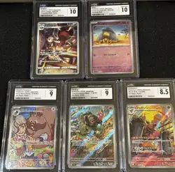Pokemon CGC 5 Slab Lot Grades 8.5-10 - Image 2