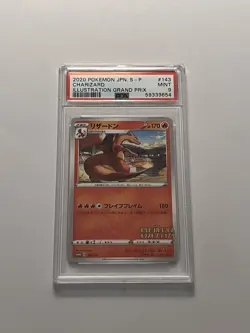 Pokemon Japanese Promo Illustration Grand Prix Charizard #143 PSA 9 MINT - Image 1