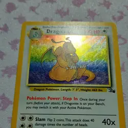 Pokemon TCG Dragonite Fossil Holo Rare 4/62 1999 100HP Wizards of the Coast - Image 2