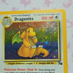 Pokemon TCG Dragonite Fossil Holo Rare 4/62 1999 100HP Wizards of the Coast - Image 4