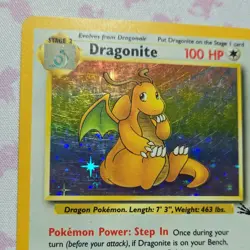 Pokemon TCG Dragonite Fossil Holo Rare 4/62 1999 100HP Wizards of the Coast - Image 5
